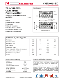 Datasheet CMM0014-BD manufacturer Mimix